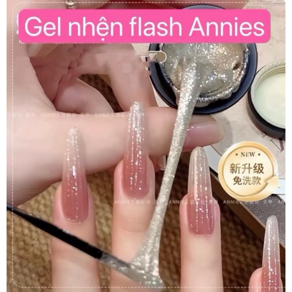 Gel nhện Annies sợi dai màu trắng , màu Hồng , màu cầu vồng Annies chính hãng -Vy nail 93