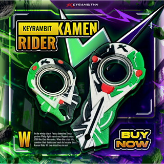   KAMEN RIDER  Keyrambit W  Double  - CycloneJoker - Keyrambitvn - Móc Khoá Xả Stress 