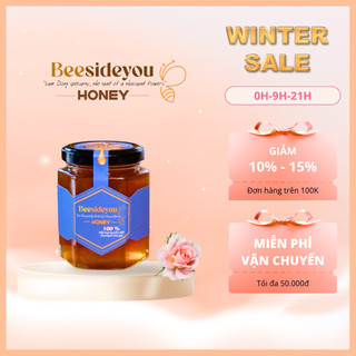 Mật ong hoa Cà Phê tinh tuyển Beesideyou - Hũ lục giác 370g