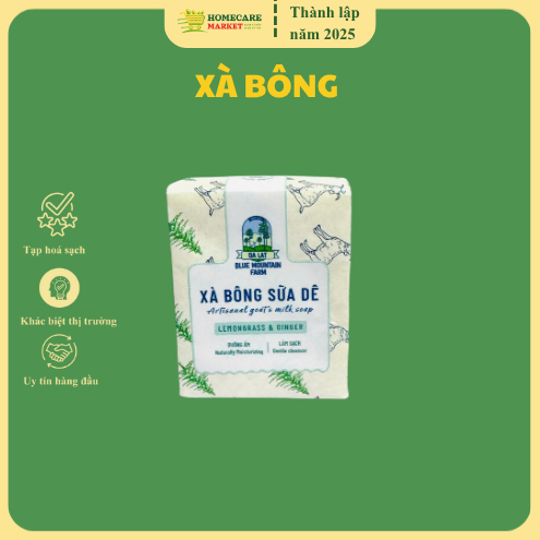 XÀ BÔNG SỮA DÊ DALAT MOUNTAIN FARM CHANH GỪNG