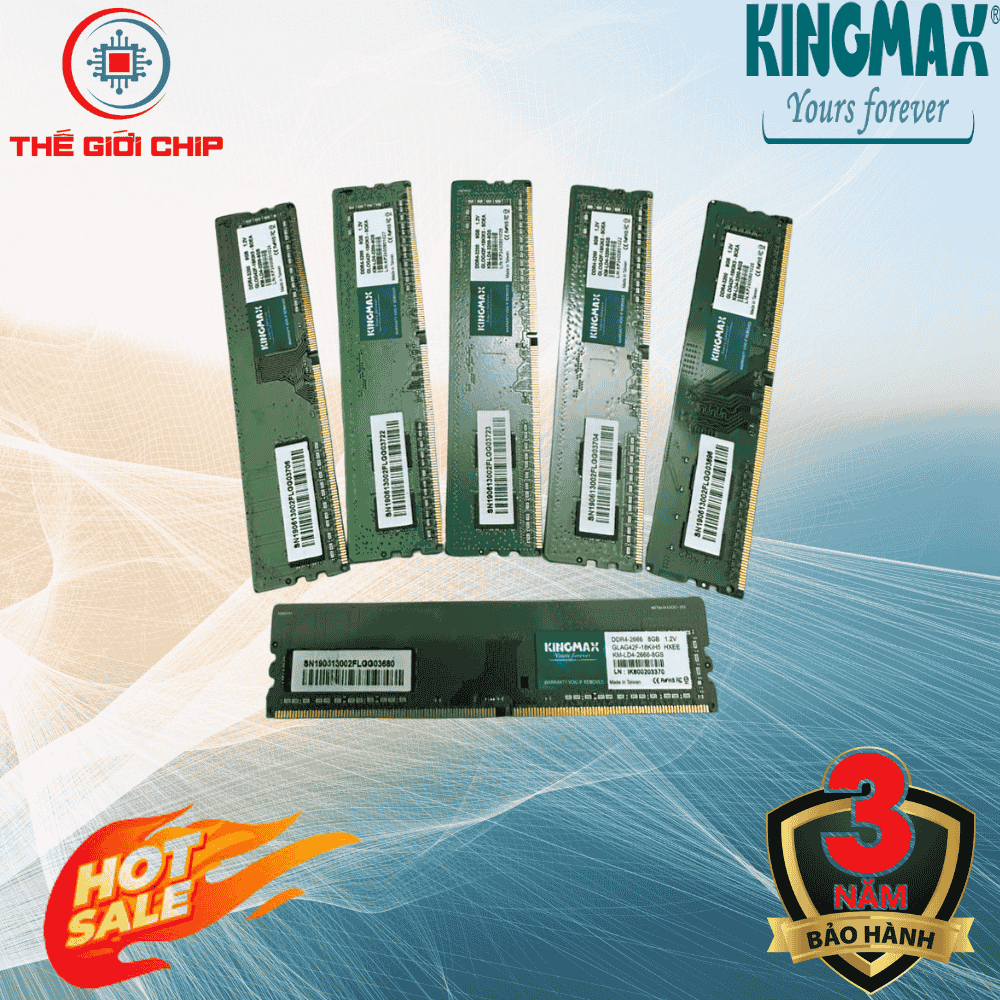 RAM Desktop Kingmax 8GB bus 2400/2666/3200 DDR4 I Bảo hành 36 tháng bởi nhà cung cấp