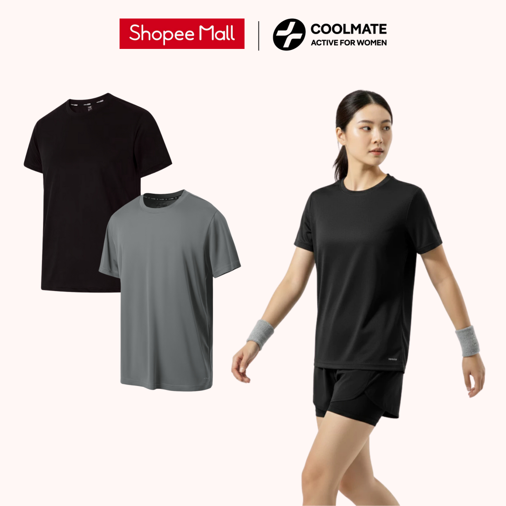 Combo 2 Áo thể thao UNISEX Nam Nữ Coolmate basics thoáng khí - Coolmate Active For Women