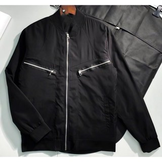  Áo Khoác Gío Bomber GÍO 2 KHOÁ TÚI 2 Lớp Chun Tay Sau Nắp Túi 