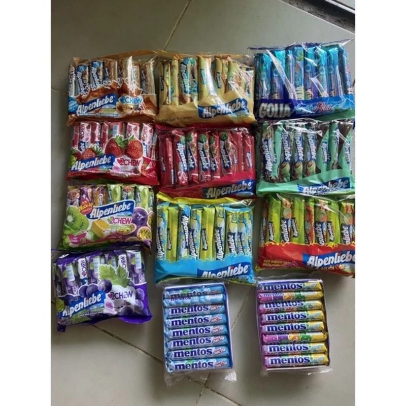 Bán Sỉ 1 bịch 16 thanh kẹo alpenliebe thơm ngon