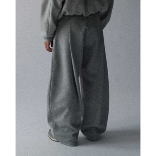  basé PANTS 05 - Quần Nỉ Ống Rộng Xếp Li Trước Sau - de basé 