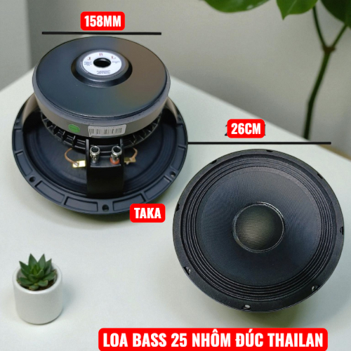Củ loa bass 25 ji bê lờ l thailan xương nhôm đúc từ đại 158 cao cấp - giá 1 chiếc