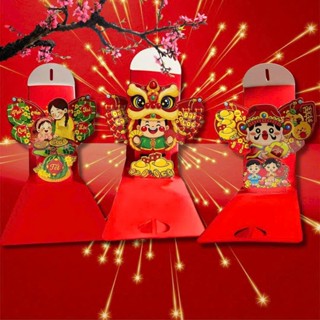  Set 6 Bao Lì Xì 3D Tết 2026 Màu Đỏ Độc Lạ Hottrend 