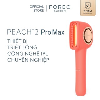  Máy triệt lông full body và mặt cao cấp FOREO PEACH 2 PROMAX với công nghệ IPL kết hợp với cơ chế làm lạnh cho làn da và xung massage T-sonic 