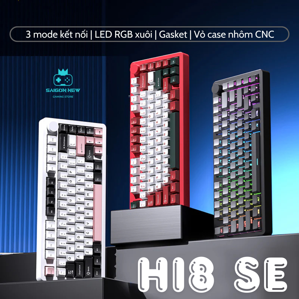 Bàn phím cơ không dây Leobog Hi8 SE - Case nhôm CNC - LED RGB mạch xuôi - Có hỗ trợ app tùy chỉnh | BigBuy360 - bigbuy360.vn