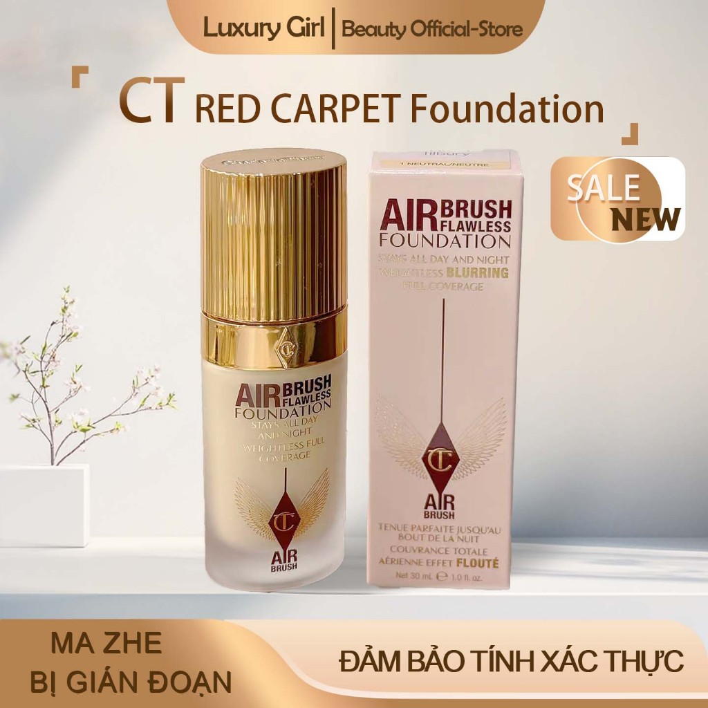 Kem Nền Charlotte Tilbury Airbush Flawless Foundation 30ml FullBox