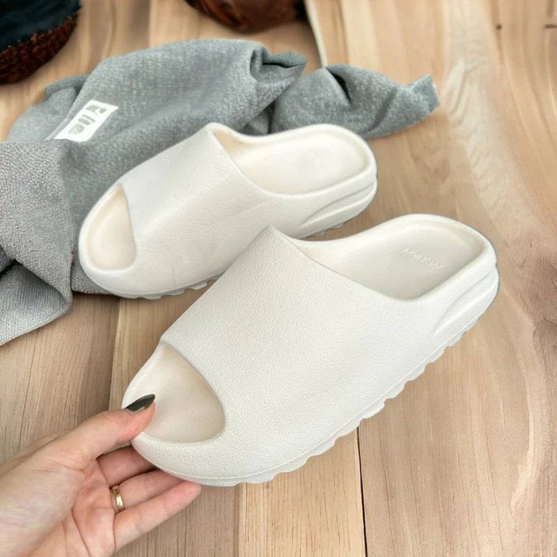 Dép yz slide bản vân nhám nam nữ, trẻ em, Dép bánh mì Yeezy slide các màu nam nữ