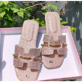  Nữ Sandal Đế Bằng Thời Trang Nữ Phong Cách Đơn Giản Mở Ngón Chân Nhẹ Chống Mài Mòn Dép Đi Biển Ngoài Trời.sandal đế thấp 