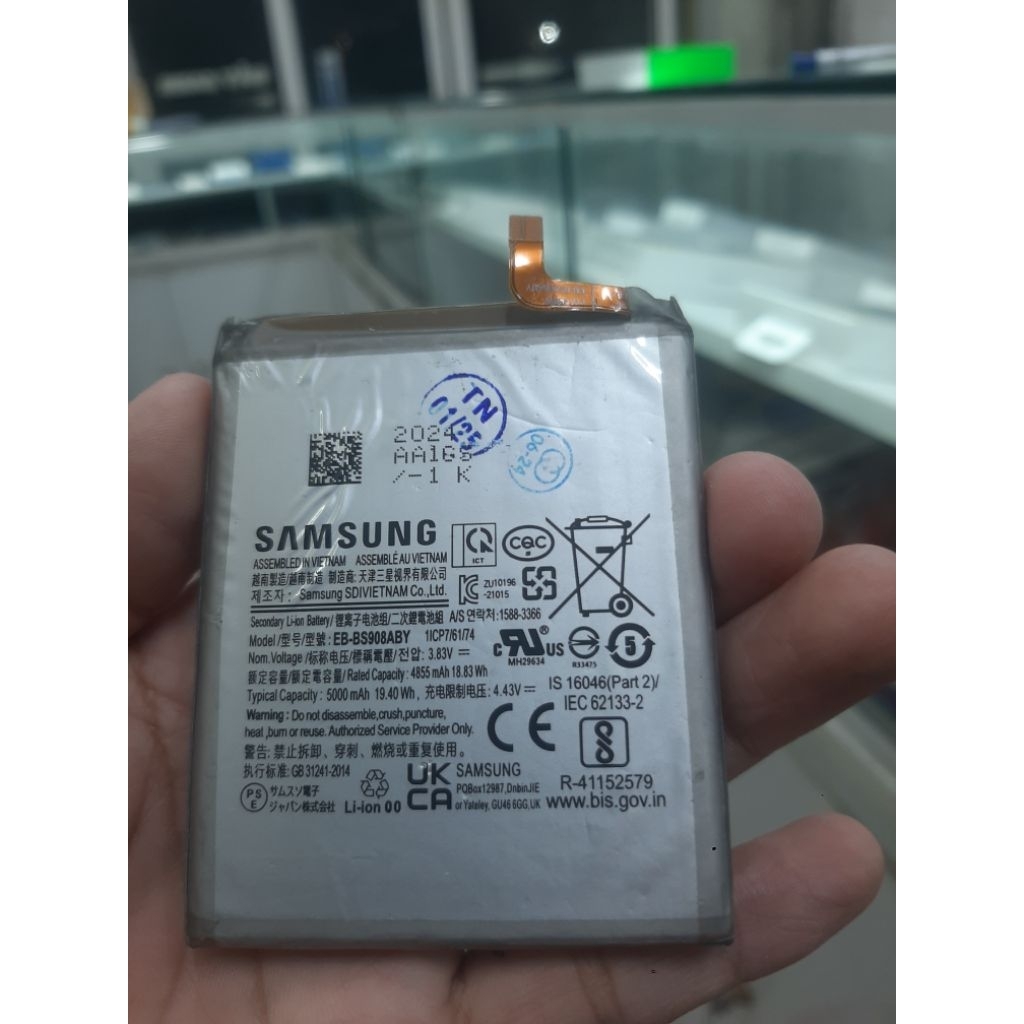 Pin sam sung s22 ultra,EB-BS908ABY zin cũ bóc máy vẫn sử dụng tốt