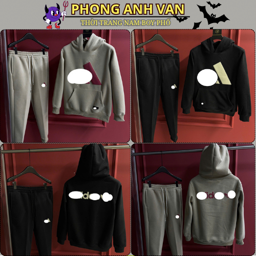 Bộ Quần Ao Nỉ Nam ADIA 3 Vạch Siêu Chất - Bộ Quân Aó Nỉ Nam Nữ Chất NỈ QC LIMITED 2026