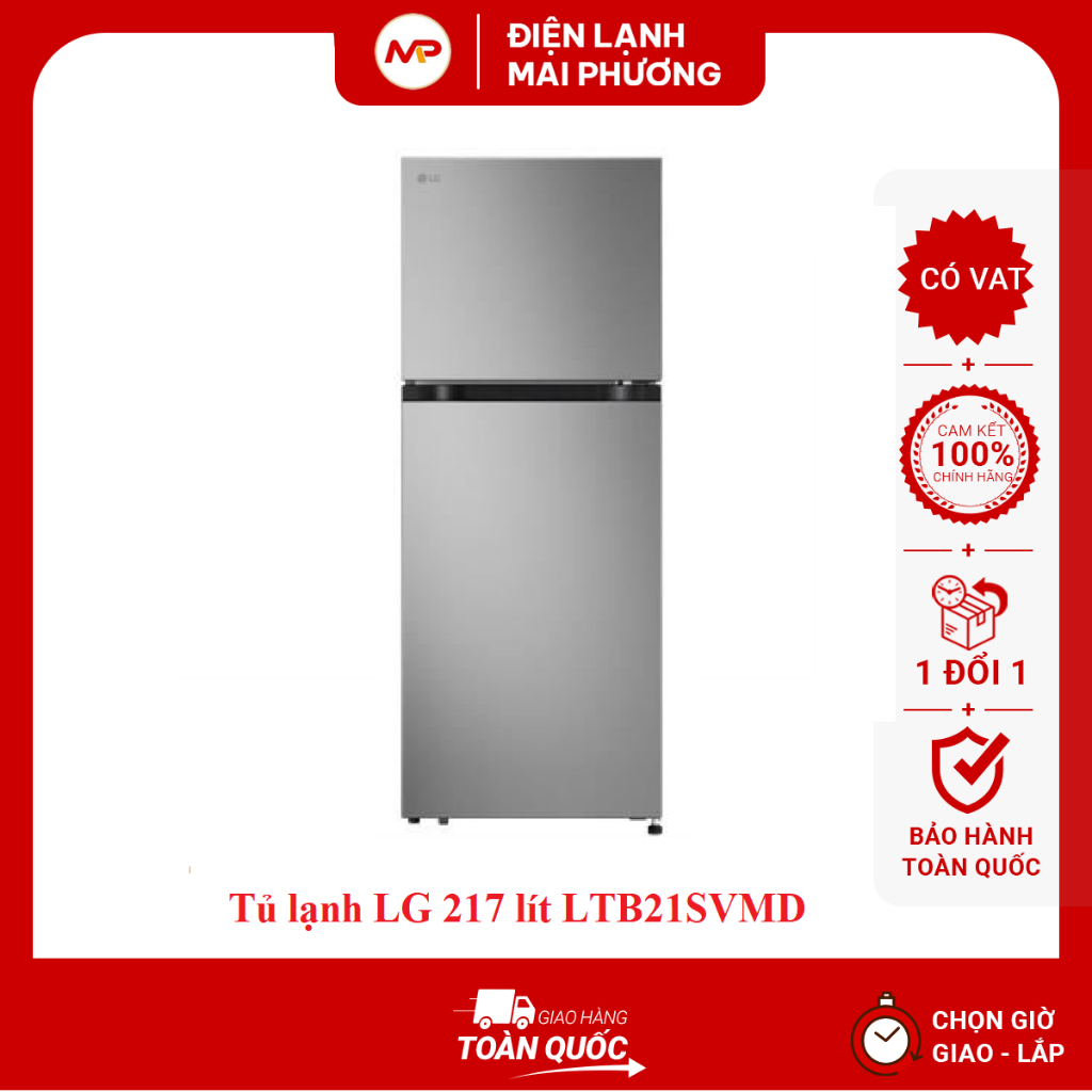 [FREESHIP HN]Tủ lạnh LG 217 lít LTB21SVMD - Bảo hành 2 năm