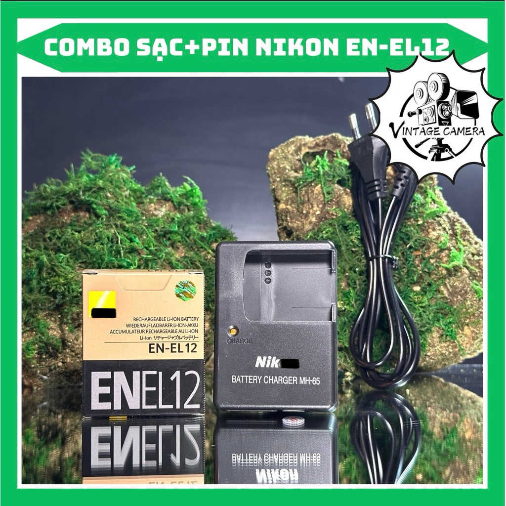 Bộ Sạc Pin Nikon EN-EL12 ( Combo Hãng ) dùng cho P300, P310, P330, P340 S610, S610c, S620, S630, S64