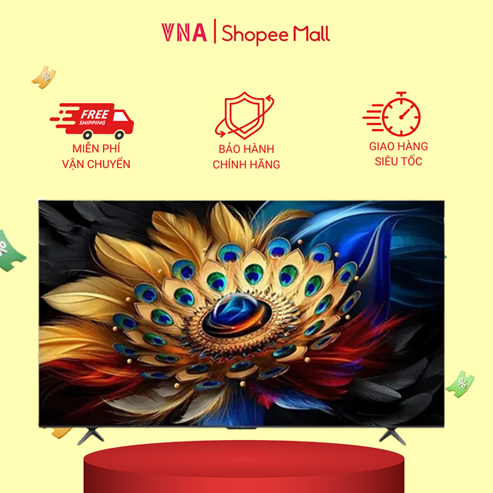 QLED Tivi 4K TCL 55 inch 55C655 Google TV - Chính hãng bảo hành 24 tháng