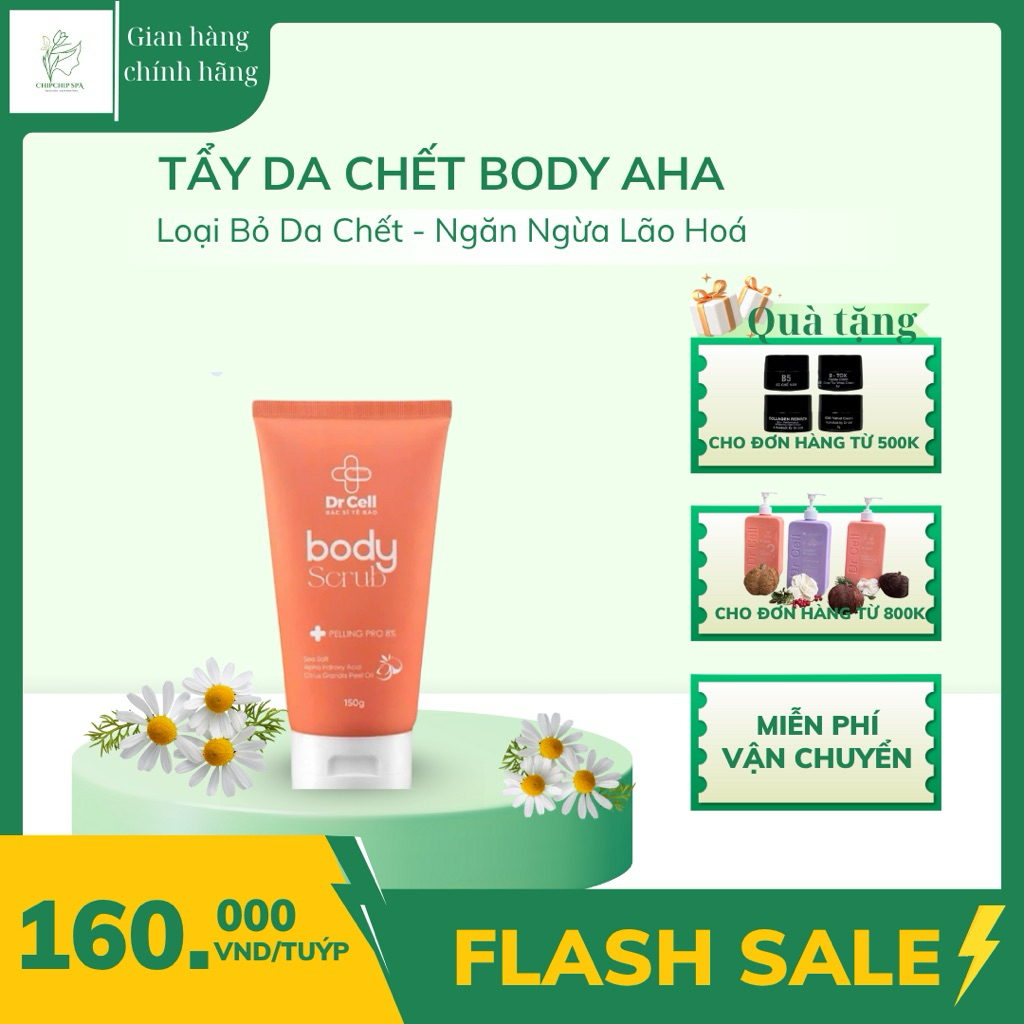 Tẩy da chết body Peeling Pro 8% AHA.