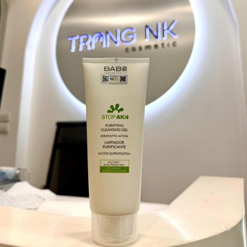 Sữa rửa mặt BABE Stop AKN Purifying Cleansing Gel