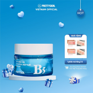   Tặng má hồng 3 ô  Kem dưỡng giúp cấp ẩm hỗ trợ phục hồi B5 Prettyskin 52ml 