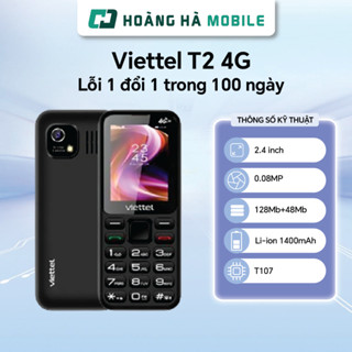  Điện thoại Viettel T2 4G 2,4" - 1400mAh- Chính hãng  Dùng cho mọi nhà mạng  
