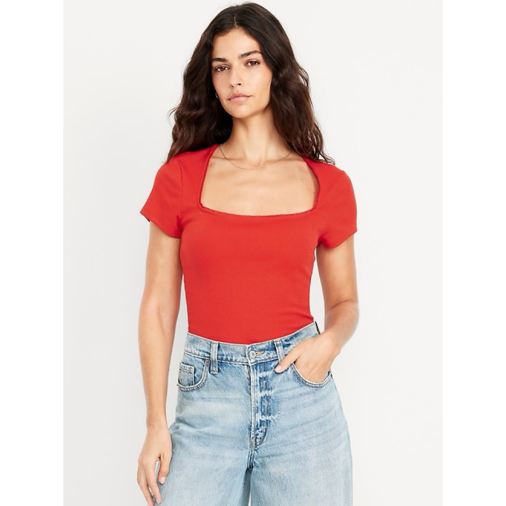 Áo thun gân Nữ 0LD NAVY