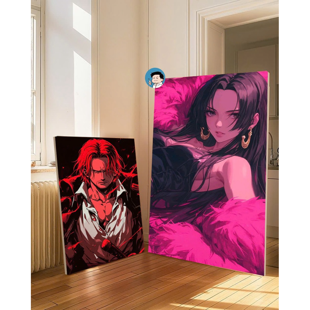 Poster OnePiece Shank - Decal cán Ivory cao cấp cực nét (A4)