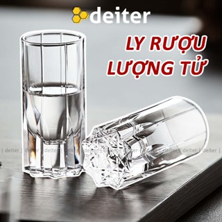 [Bộ 6] Ly Uống Rượu Thủy Tinh Shooter DEITER Họa Tiết Lượng Tử Siêu Đẹp Dung Tích 30ml DT251101201