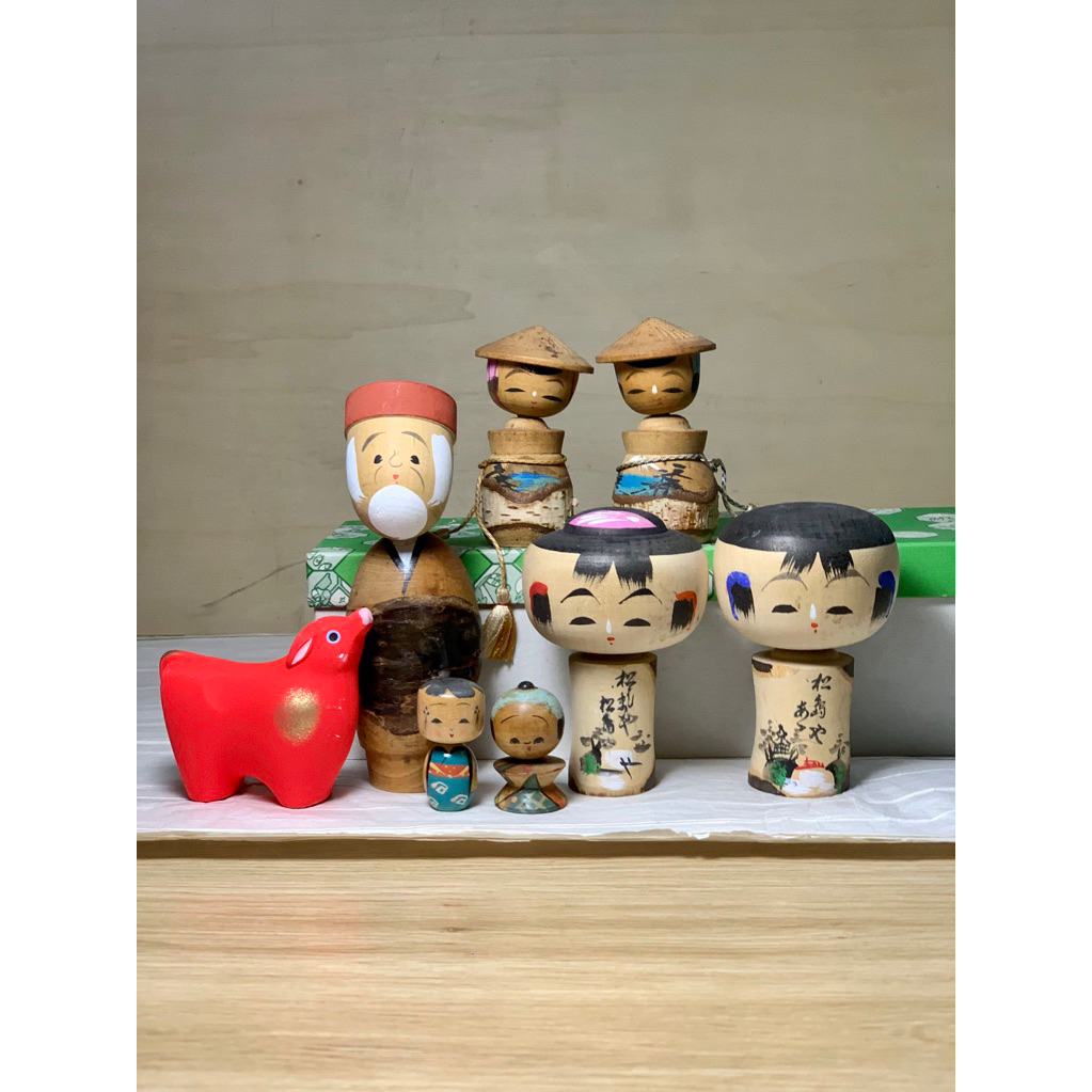 Set búp bê gỗ Kokeshi