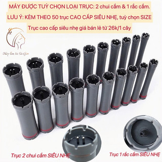 Máy uốn tóc setting 50 dây CÔNG NGHỆ MỚI uốn xù mì uốn hippie (dùng được trục 1 rắc & 2 rắc)