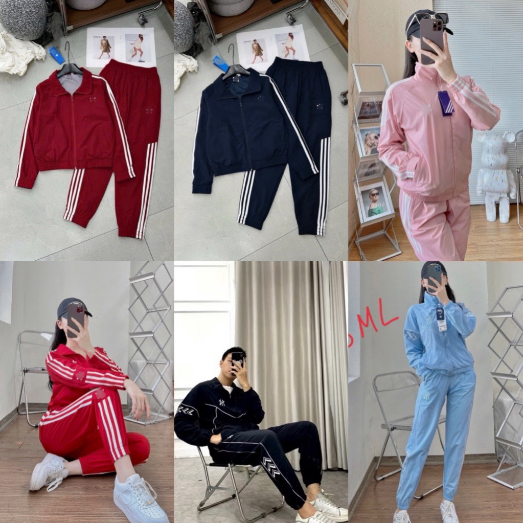 |HÀNG CHUẨN ĐẸP| set bộ gió nam nữ m lb mẫu mới