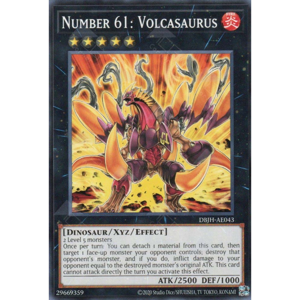 Number 61: Volcasaurus - Common AE - DBJH-AE043