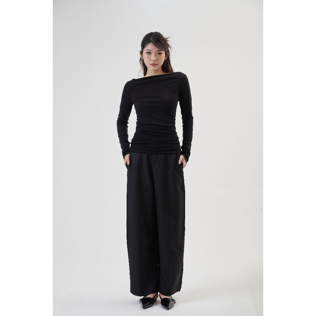 Quần vải ống rộng Lowkey Pants