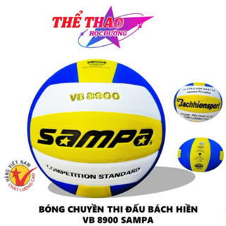  Bóng Chuyền Thi Đấu Sampa VB 8900 - Da PU Nhật - Chính Hãng - Tặng Kim Bơm - Túi Lưới 