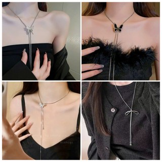 Vòng Cổ Nữ Hình Bướm Dây Dài Tự Điều Chỉnh VC018 