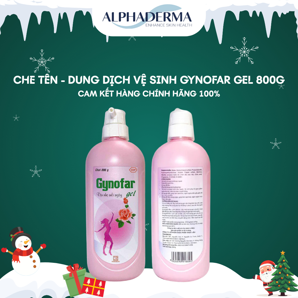 Gynofar Gel Dung Dịch Vệ Sinh Phụ Nữ Chai 800 Gram Chính Hãng
