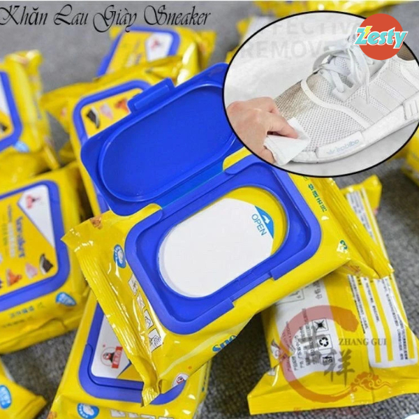 Khăn Lau Giày Sneaker Mini – Giấy Ướt Lau Giày, Túi Xách, Balo Tiện Lợi Làm Sạch Nhanh