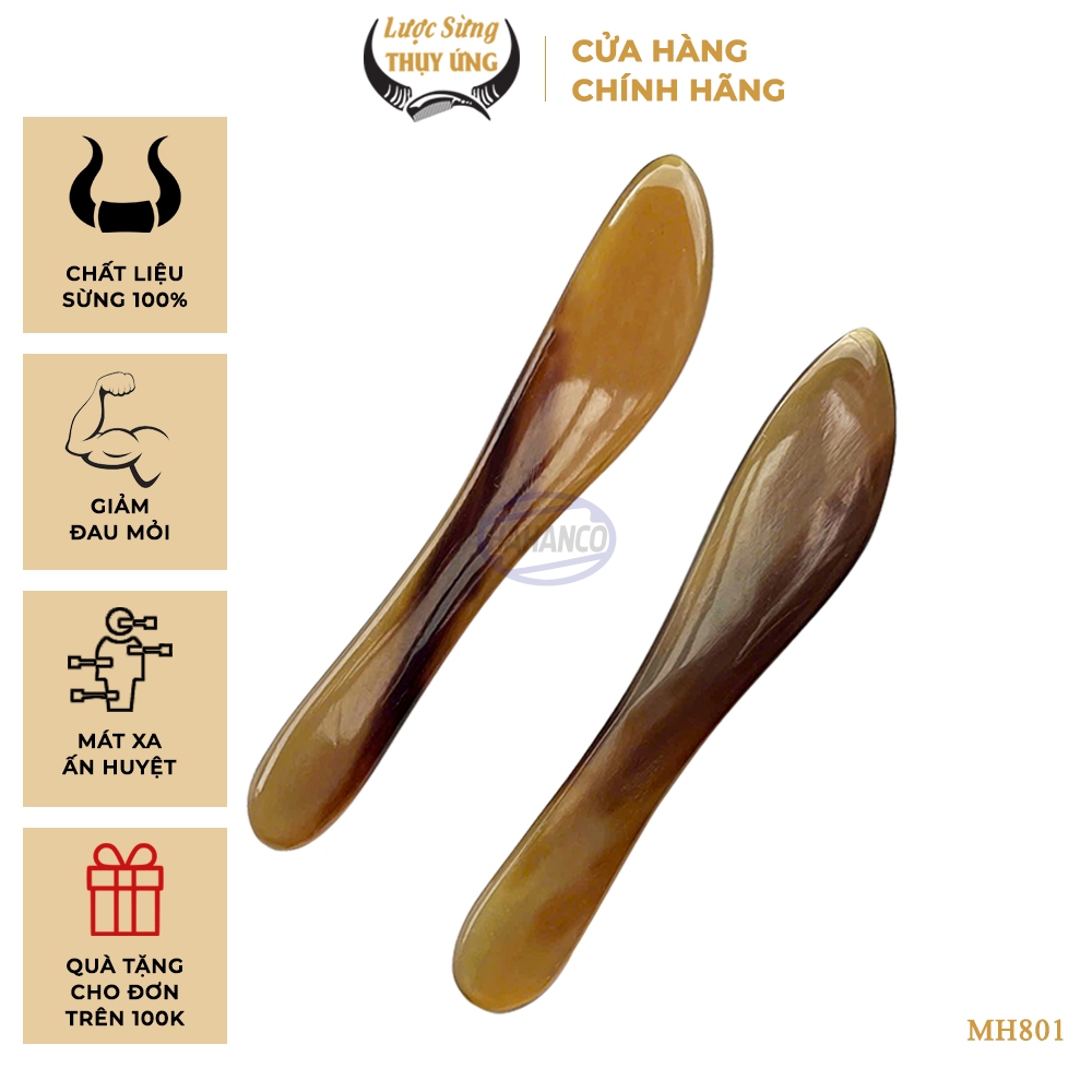 Combo 2 Dụng Cụ Ấn Huyệt Toàn Thân Bằng Sừng Thư Giãn Tốt Cho Sức Khỏe - MH801