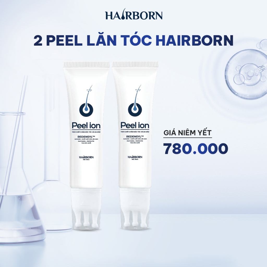  Combo 2 Lăn Mọc Tóc Hairborn Tuýp 60ml Thương Hiệu: Mocha Tinh Chất Mọc tóc 