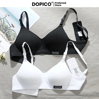   Mua 1 Tặng 1  Áo ngực nữ không gọng đệm mút mỏng chất cotton mặc thoải mái 3 nấc cài điều chỉnh tiện lợi DOPICO A554 