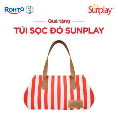 [QUÀ TẶNG KHÔNG BÁN] Túi tote sọc cotton Sunplay 2025
