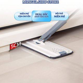 Phụ Kiện Cây Lau Nhà Cao Cấp Tự Vắt Thông Minh, Bàn Lau 33CM Tặng Kèm Bông Lau Chất Liệu Microfiber