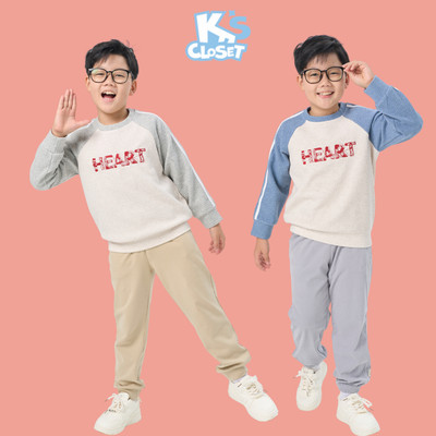 Áo Jumper K'S CLOSET Chất Liệu Thun Nỉ Cho Bé Trai Và Bé Gái (2-14 tuổi) từ 10kg-55kg E006FIF