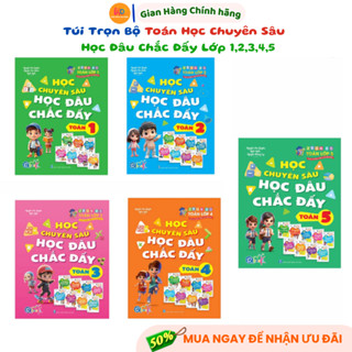 Sách - HOT Túi Trọn Bộ Toán Học Chuyên Sâu - Học Đâu Chắc Đấy Lớp 1,2,3,4,5 - Cả Năm