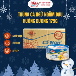  1 Thùng Cá Ngừ Ngâm Dầu Hướng Dương 115 175g x 48 Hôp  Đồ Hộp Hạ Long 