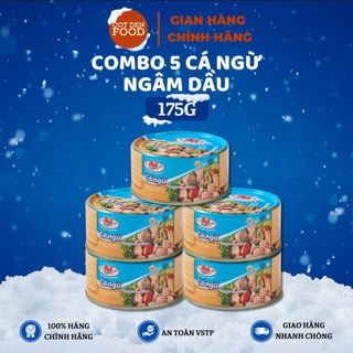  COMBO 5 HỘP Cá Ngừ Ngâm Dầu Hạ Long 115g 175g 