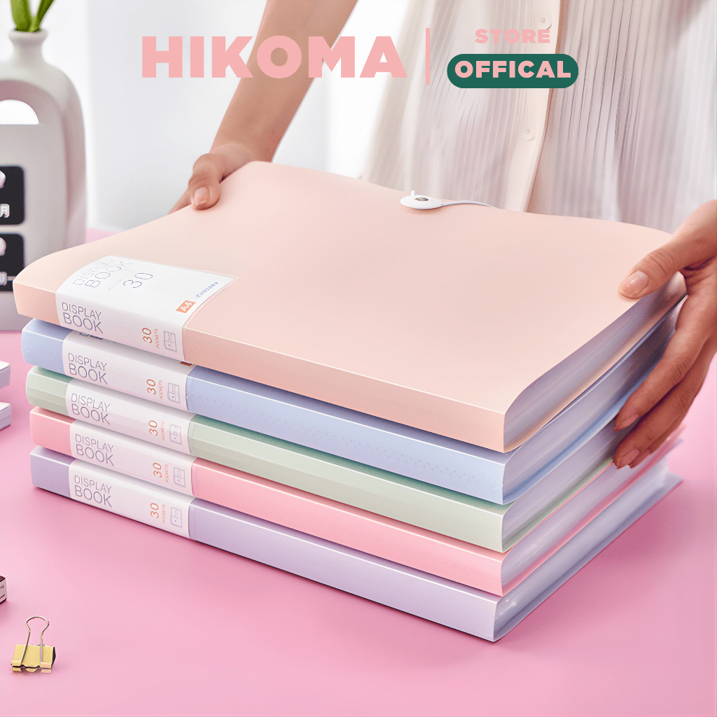 File lá đựng tài liệu a4 nhiều ngăn 30 lá 60 lá kẹp tài liệu văn phòng cao cấp