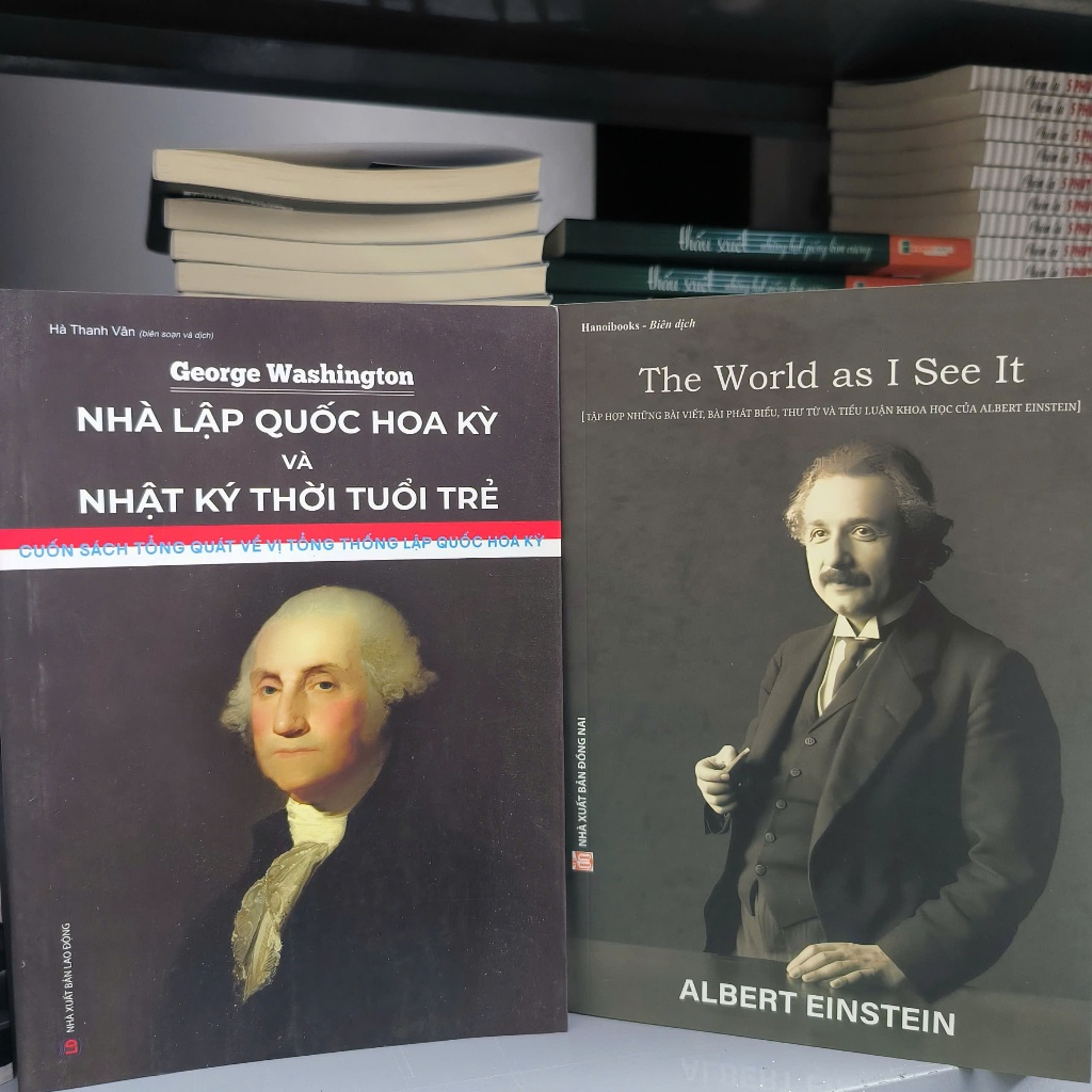 Sách - Combo 2 cuốn : George Washington + Albert Einstein - HanoiBooks