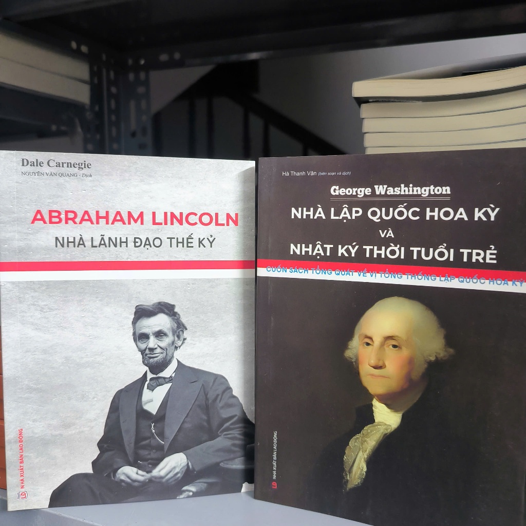 Sách - Combo 2 cuốn : Abraham Lincoln + George Washington - HanoiBooks