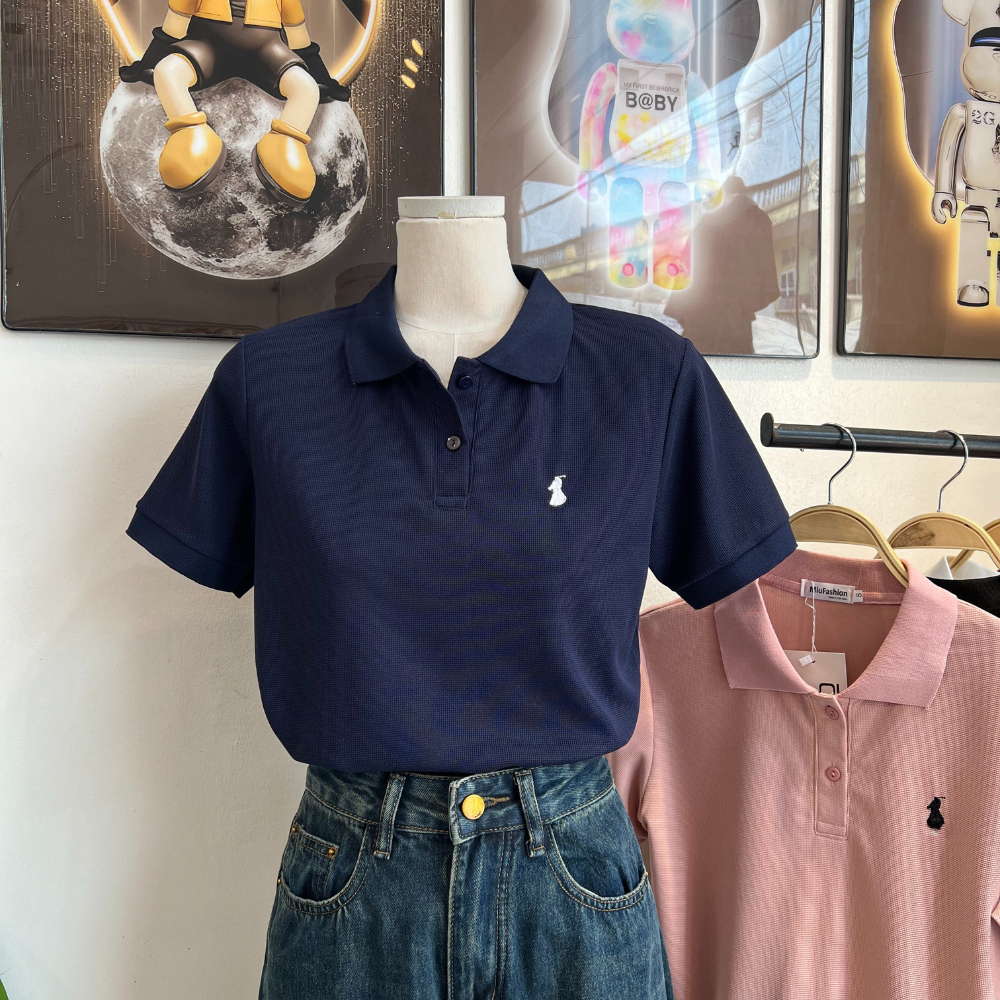Áo thun polo nữ thêu basic trẻ trung, thanh lịch dễ phối đồ - MiuFashion | BigBuy360 - bigbuy360.vn
